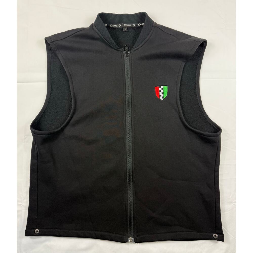 Corazzo Men’s Tempeste Motorcycle Outdoor Zip Out Fleece Liner Vest - L